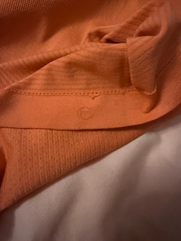 Lululemon Orange/pink long sleeve swiftly tech size 6 - Image 4