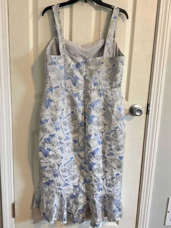 NWT JJ's House Avera Jacquard Floral Midi Dress, Size XL - Image 2