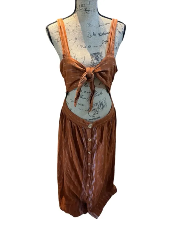 Free People Caldasi Midi Dress Size L - Image 2