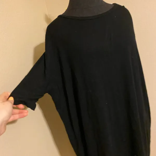ASOS Tee Shirt Dress with Dolman Sleeves in Black 💜🦭 - Image 2
