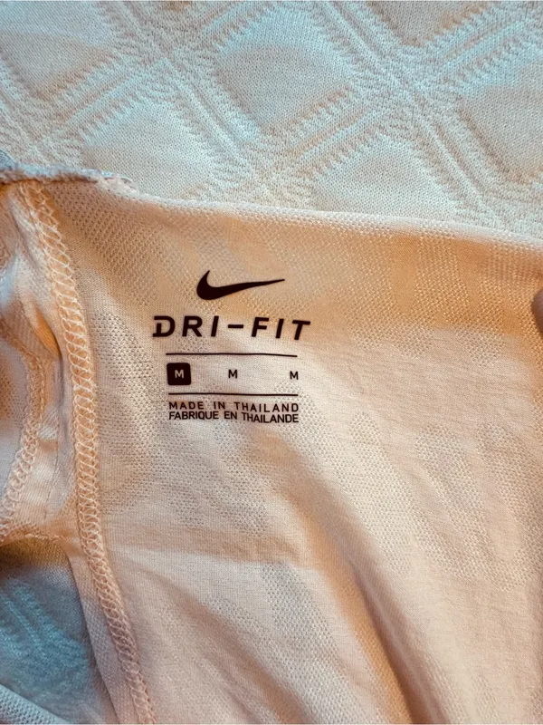 Nike Peach Athletic Tank with Gray Crossback Straps - Image 4