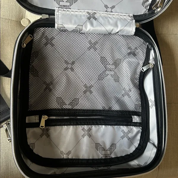 Aimee Kestenberg Grey Mini Hard-case Travel Luggage Bag - Image 7