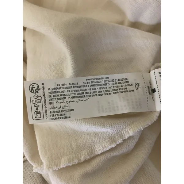 Abercrombie‎ & Fitch Rugby Polo Dress Small White Striped Preppy Tennis Y2K - Image 4