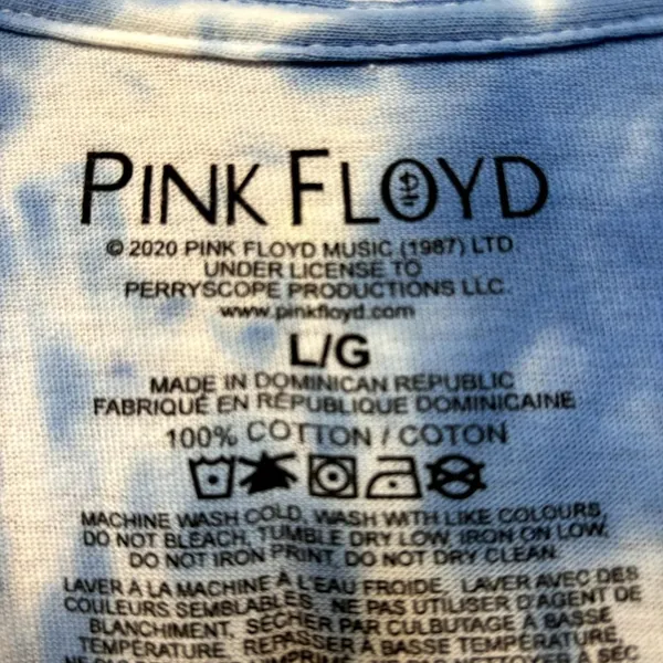 Pink Floyd Dark Side of the Moon 1973 US Tour Rock Tie Dye L - Image 4