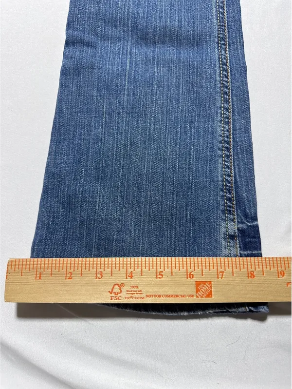 J & Company Flared Blue Jeans with Studded Pockets - Size 25 - Image 2
