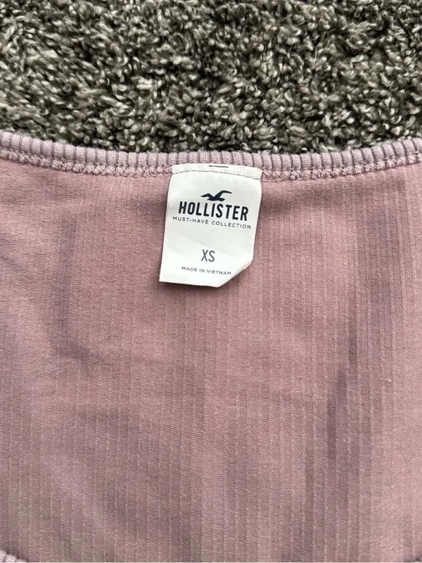 Hollister Purple Crop Top Size XS 0351 - Image 3