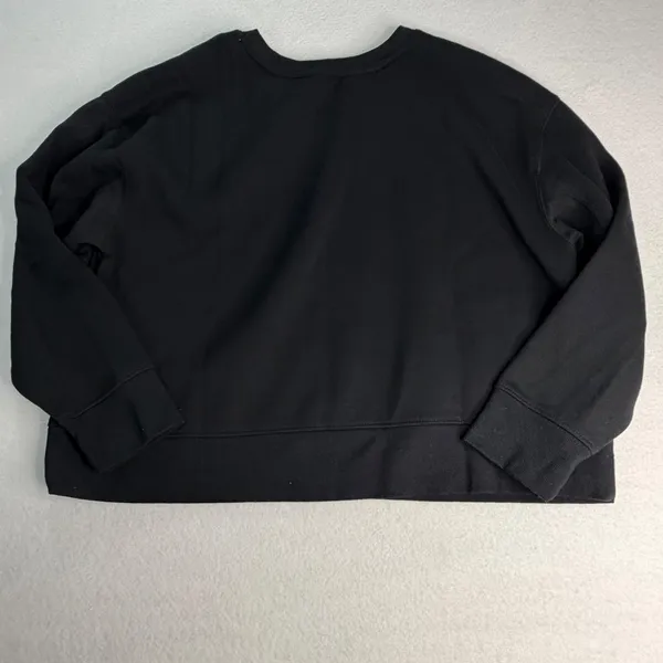 Jane + Delancey Black Taxi Cab Embroidered Pullover Sweatshirt XL Fleece Lined - Image 7