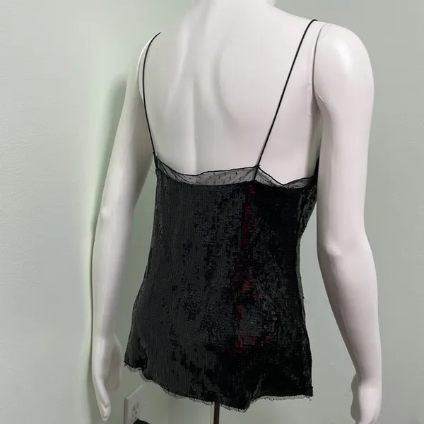 Free People Black Sequin Eras Tour Cami Tank Top - Image 7