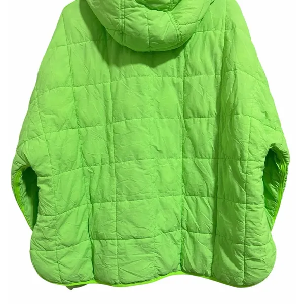 Free People Movement Pippa Packable Pullover Puffer Neon Lime Glow Women's Large - Image 6