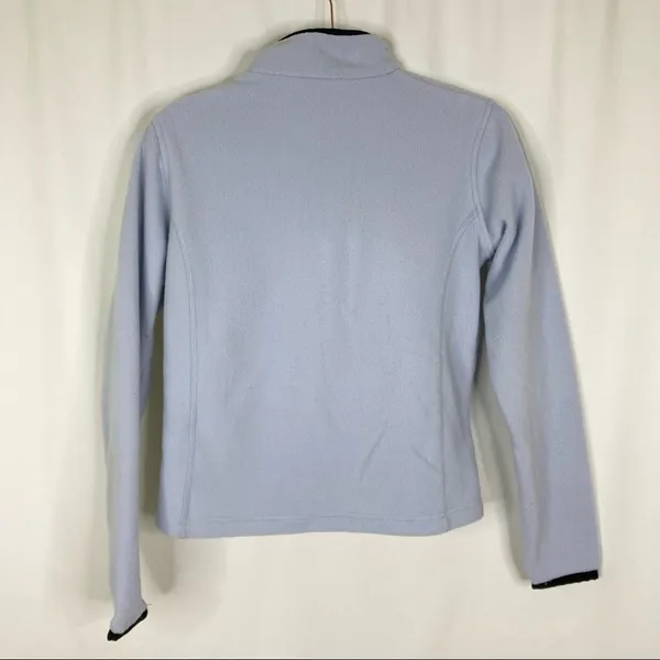 Spyder Light Blue 1/4 Zip Fleece Pullover Sweatshirt Womens Medium/Large - Image 5