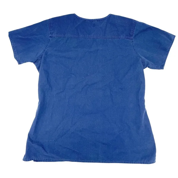 Carhartt Women's Navy Blue Short Sleeve Ripstop V-neck Nursing Scrub Top Medium - Image 2