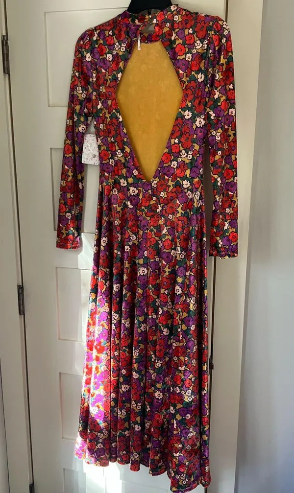 SOLD Heartland Crush Velvet MIDI Dress XS - Image 6