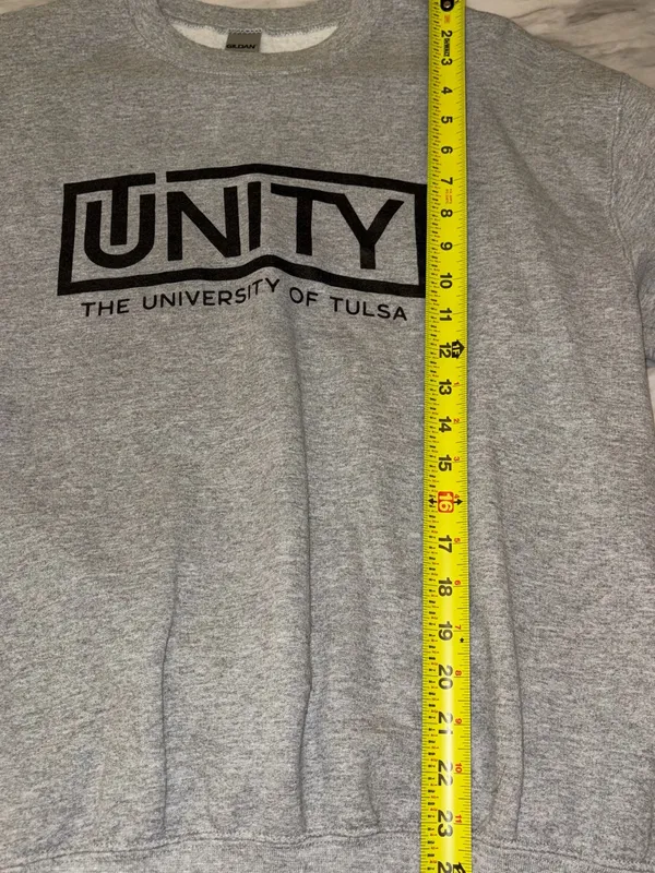 University of Tulsa Sweatshirt Black Wall Street Holy Ground Crewneck M - Image 7