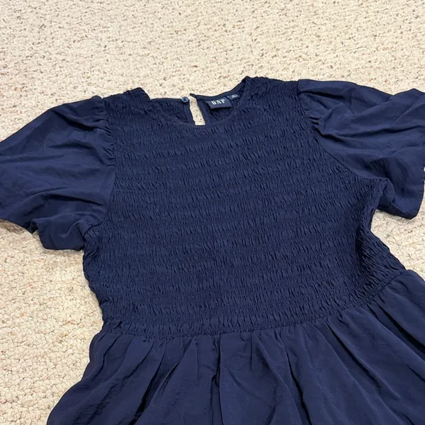 Gap Navy Blue Fit & Flare Dress Size Medium C11-148 - Image 3