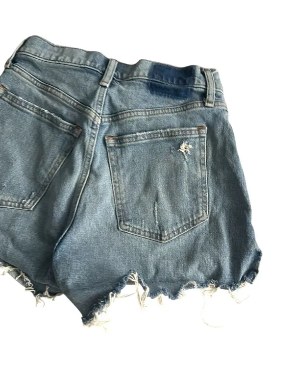Abercrombie High Rise The Mom Denim Shorts Size 26 / US 2 - Image 2