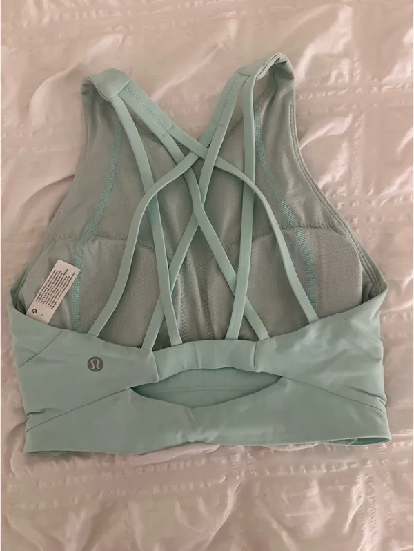 Mint Green Lululemon High Neck Top - Image 2