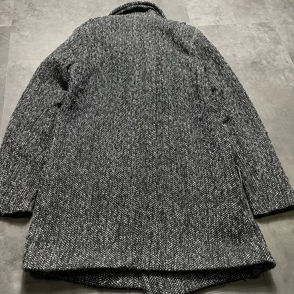 Acaci Exclusions Gray Casual‎ Wool Double Breasted Womens Coat Size M - Image 9