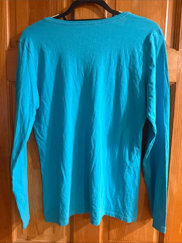 NWOT life is good women’s crusher tee long sleeve top size medium . - Image 5