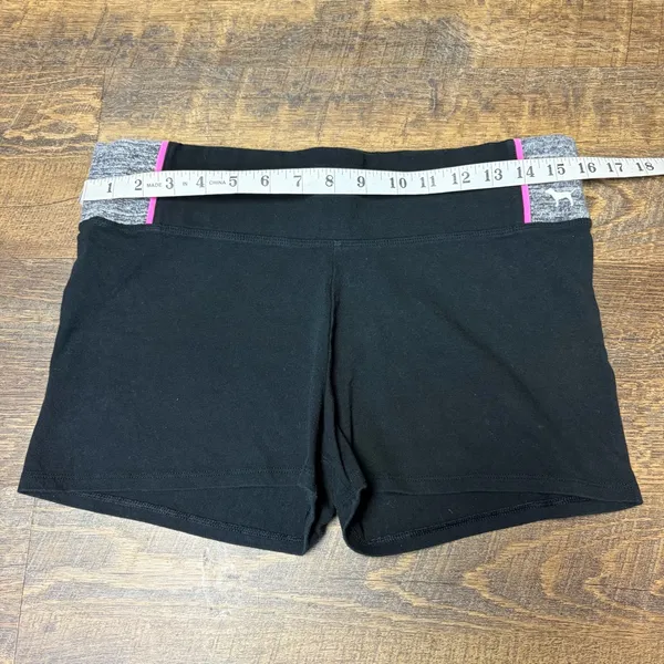 Victoria's Secret PINK Yoga Shorts Womens Large Black - Image 2