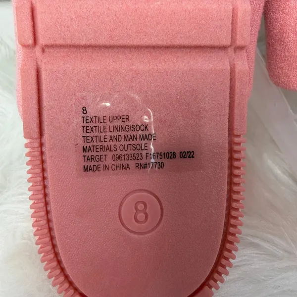 New Universal Thread Terry Cloth Platform Sandals Coral Orange Pink Size 8 - Image 6