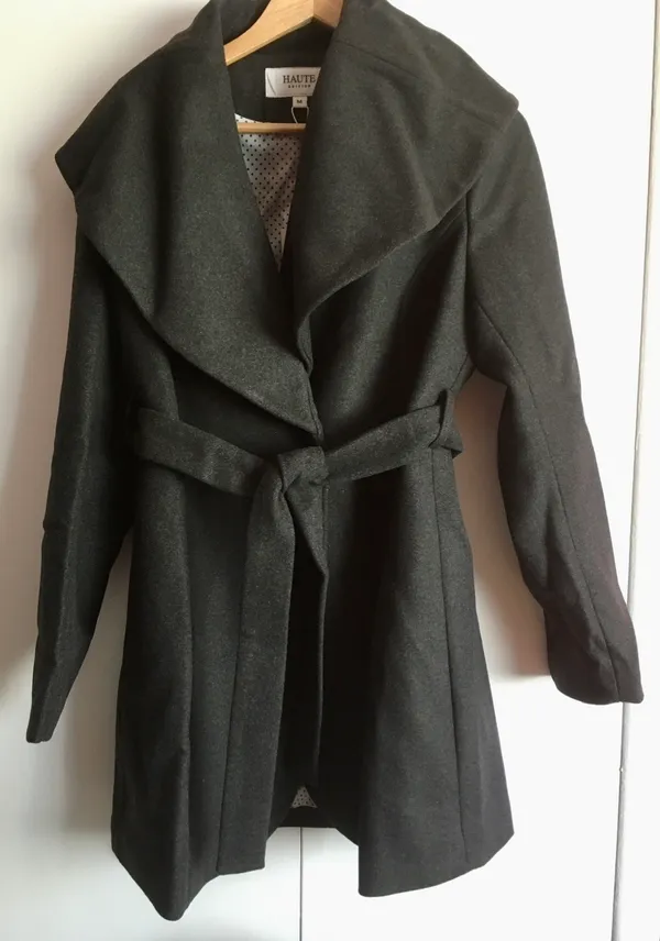 Wool Coat, Medium Gray - Image 4