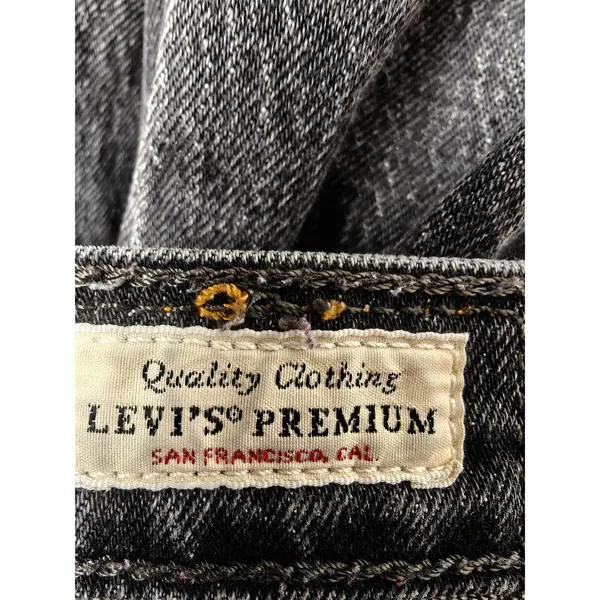 Womens Levis Ribcage Straight Ankle Black Jeans Size 28 - Image 5