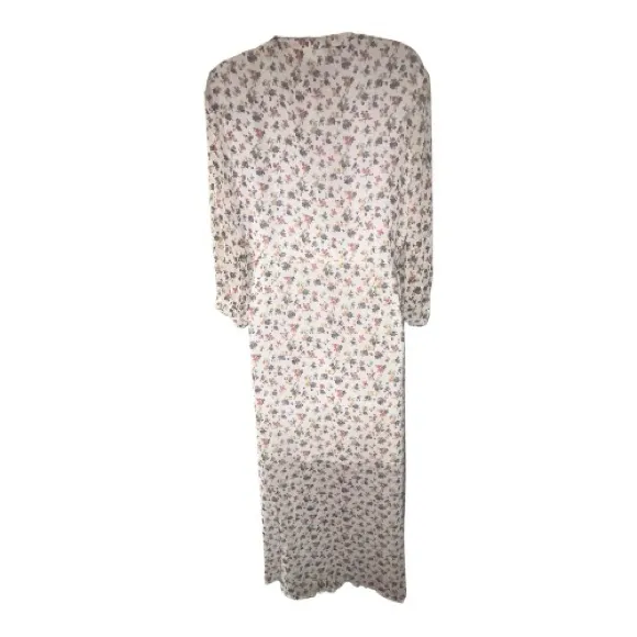 Lush Multicolor Floral Dress large wrap dress - Image 4