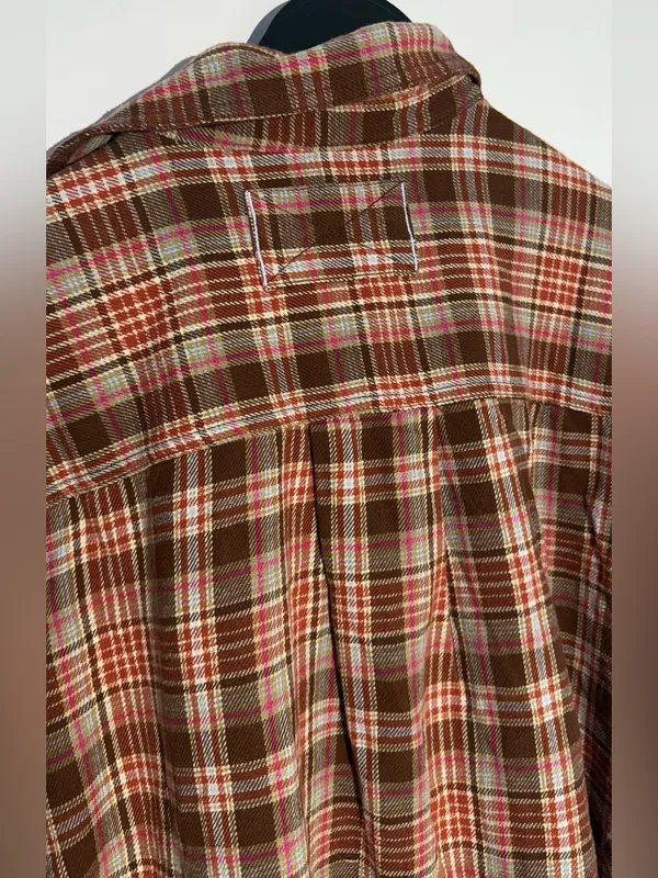 NWT! We The Free Brown, Rust & Pink Plaid Shirt Jacket - Image 14