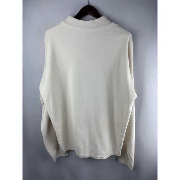 Women’s Maison Blanche Size 2 Cream Long Sleeve Thermal - Image 3