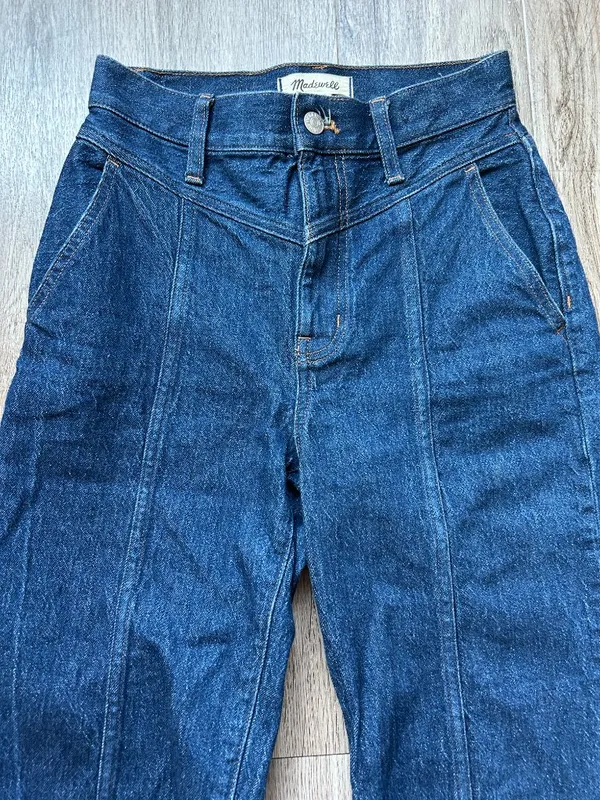 Madewell The Perfect Vintage Straight Jean in Greenhaven Wash Seamed Version 24 - Image 4