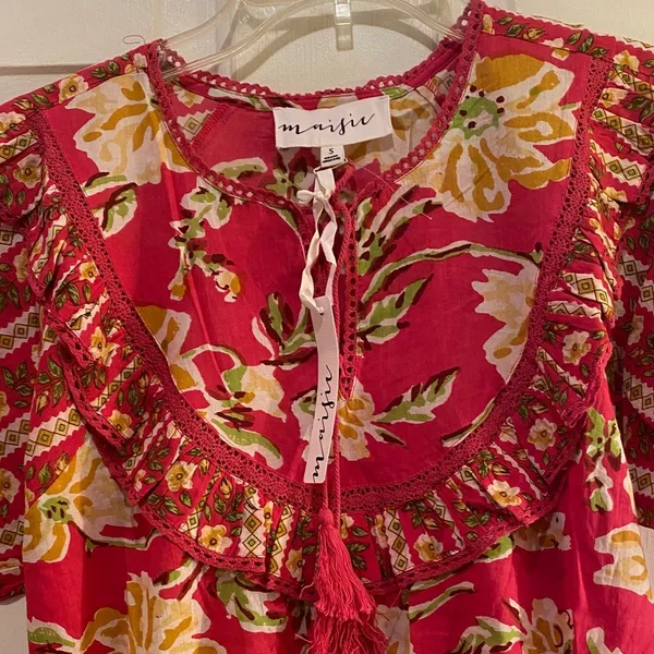 Maisie Mini dress in Pink and Yellow - Image 3