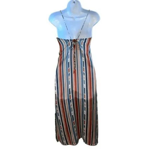 ASTR THE LABEL Multi Color Shift Dress Slits Tie Back EUC ‎ Size XS - Image 6