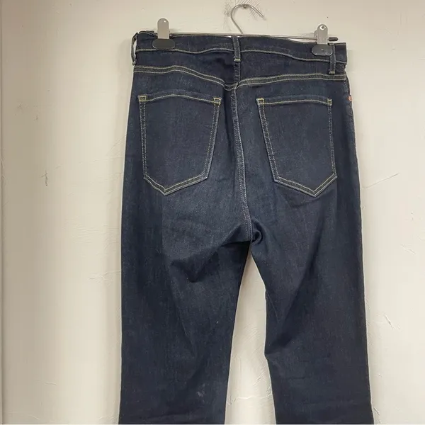 Banana Republic High Rise Flare Jeans Womens 28 Dark Wash Blue Denim Stretch - Image 6
