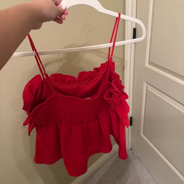 Sienna Sky Red Ruffle Top - Image 2