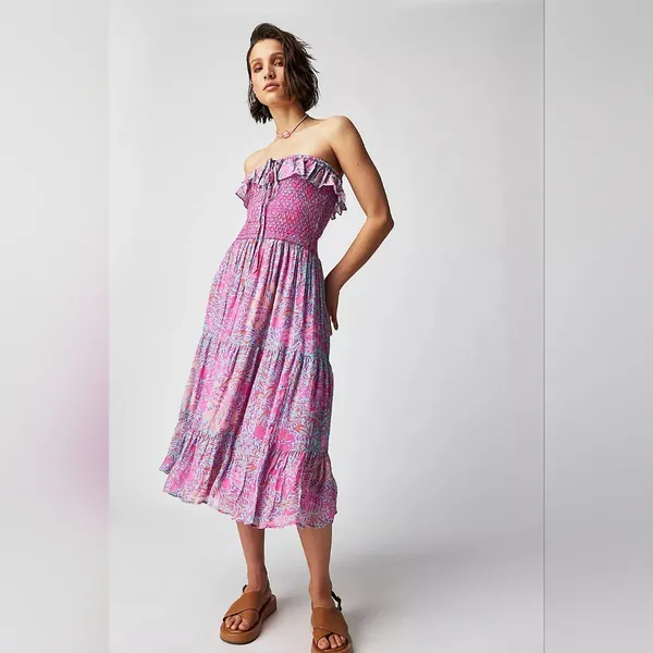 NWT Free People X Jen's Pirate Booty Garden Party Bellini Dress Sz M - Image 7