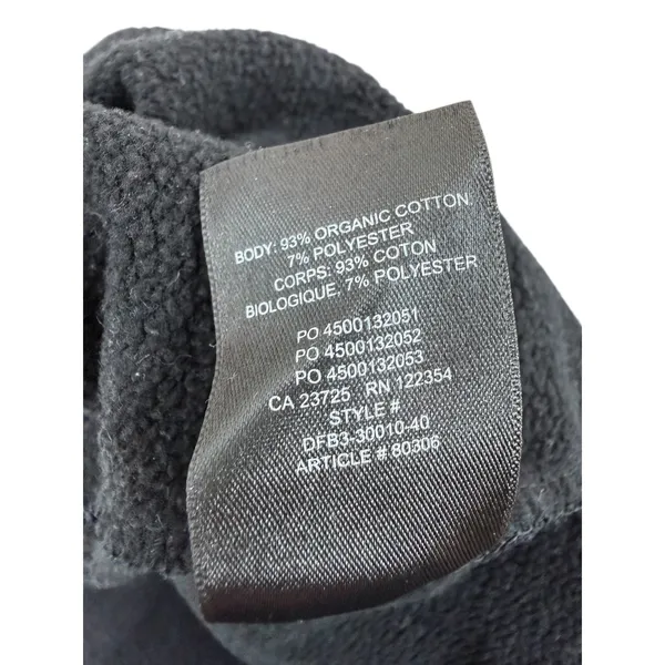 Aritzia TNA Cozy Fleece Hoodie Black Pullover Kangaroo Pocket Oversized Large‎ - Image 11
