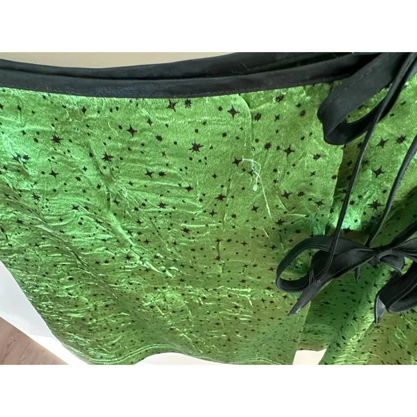 Urban Outfitters Neon Green Festival Wrap Mini Tie Skirt Women's Sz S - Image 8