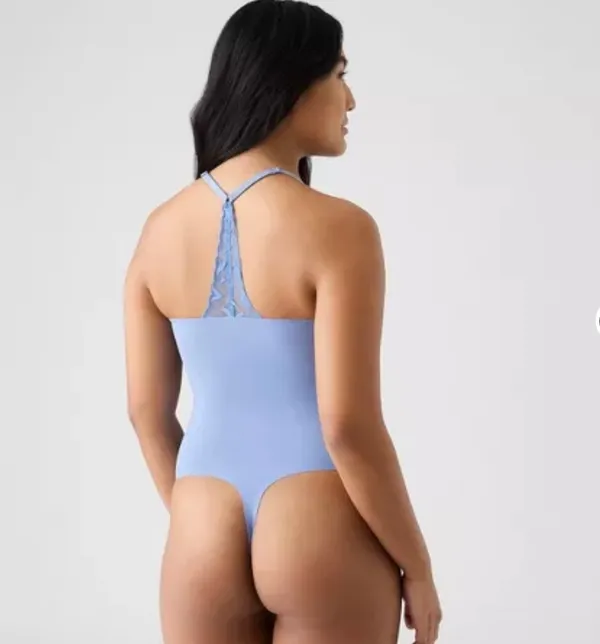 True & Co Women's True Body Triangle Lace Racerback Bodysuit - Image 2