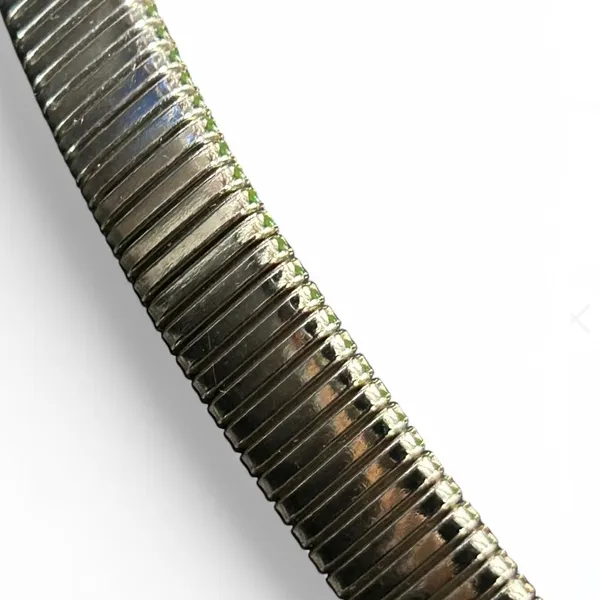 silver-tone belt with two fish heads that connect at the center. - Image 2