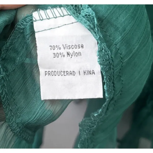 Rose Bud Alana Dress Size Medium Green Whimsigoth Fairy Embroidered Lace Sheer - Image 8