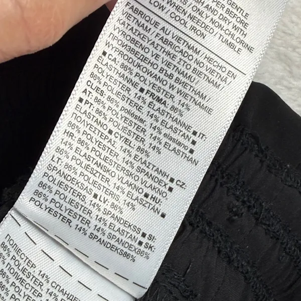 Athleta Savannah Jogger Black High Rise Paperbag Waist‎ Pants Size 2 - Image 9