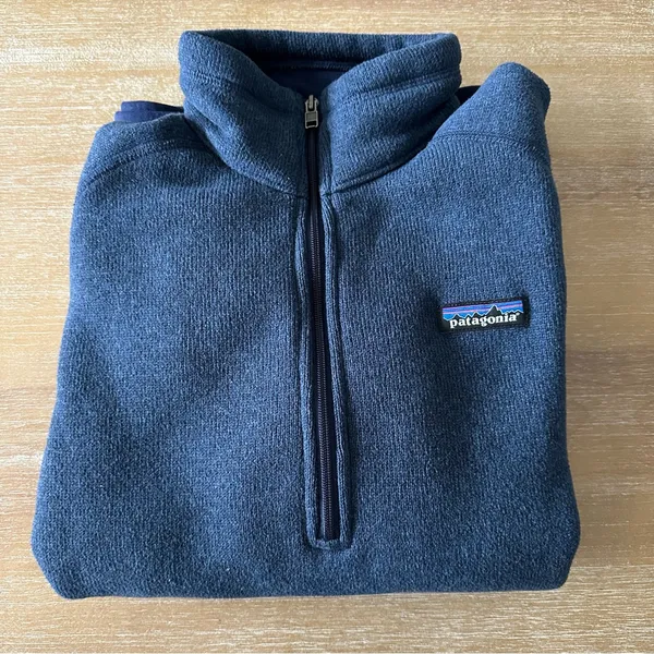 Patagonia Navy Quarter Zip Pull Over Sweater - Image 5