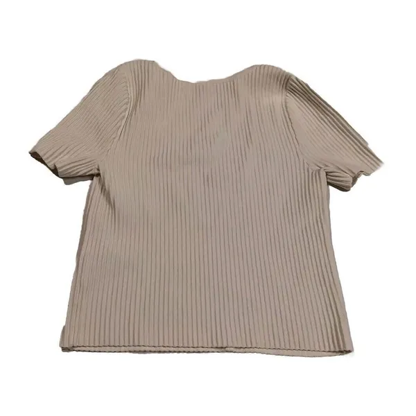 Madewell Striped Embroidered Crop Top Cream Color Small‎ Classic Streetwear... - Image 2