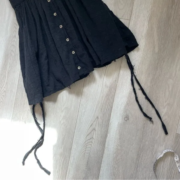 Free People Dress cotton gauze sleeveless mini (small) boho casual vacation - Image 7