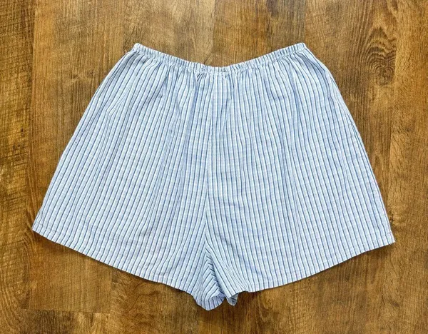Vtg Y2K Florida Gators Boxer Shorts Sz S/M Blue White Stripe Plaid - Image 2