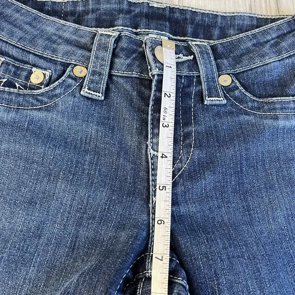 True Religion Lone Star Legging Denim Skinny Jeans Crystal Logo 24 - Image 8