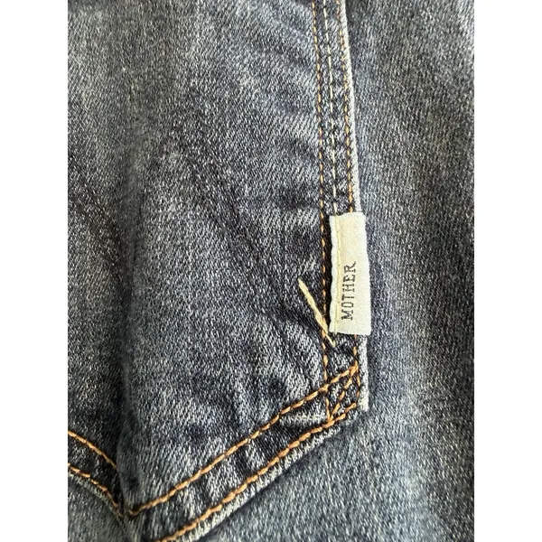 MOTHER The Looker Classic‎ Medium Kitty Mid Wash Low Rise Skinny Jeans - Image 4
