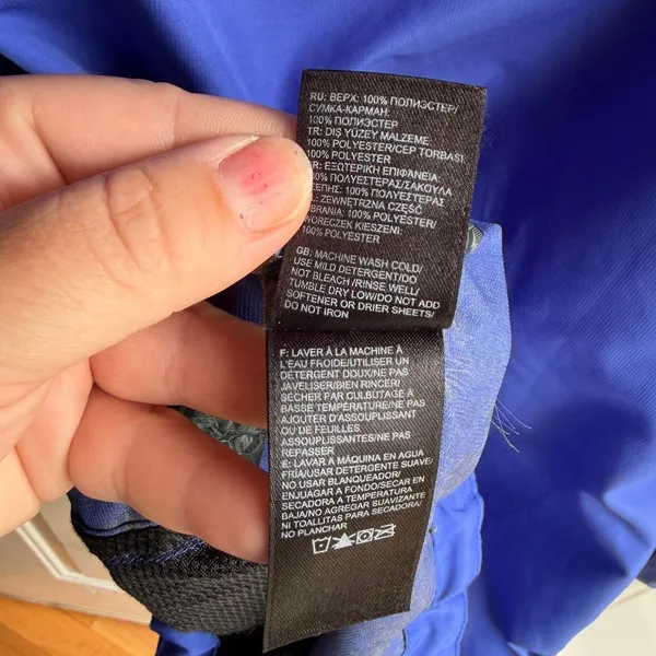 The North Face Women's HDT HyVent Flashdry 2.5L Blue Hooded Rain Jacket Large - Image 10