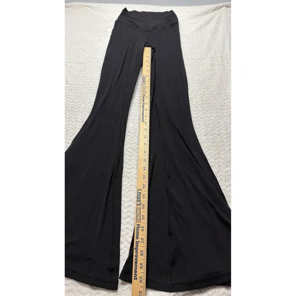 OFFLINE by Aerie Real Me Black High Rise Super Flare Leggings Crossover Waist S - Image 4