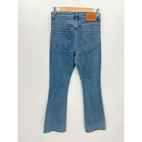 Princess‎ Polly Women Flare Bootcut Denim Jeans Medium Wash Cotton Size 4 - Image 2